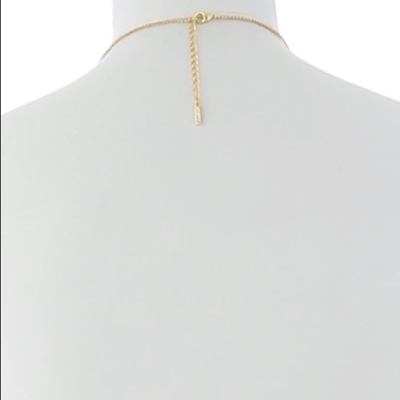 cc skye // gold pavé open sky triangle necklace - Picture 3 of 3